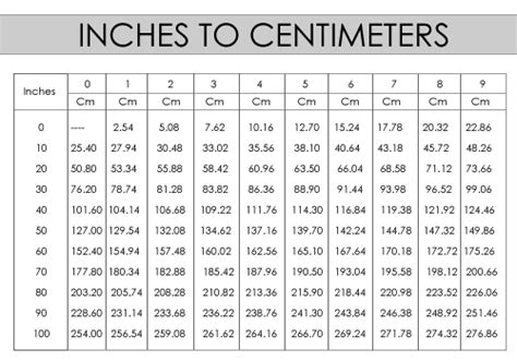 Brazil By Locals Inches To Centimeters Conversion Chart