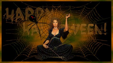 Weaver Spider Witch Hd Halloween Wallpapers Hd Wallpapers Id 43813