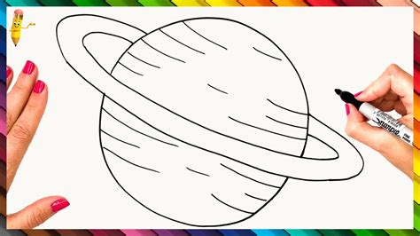 How To Draw A Planet Step By Step 🪐 Planet Drawing Easy Youtube