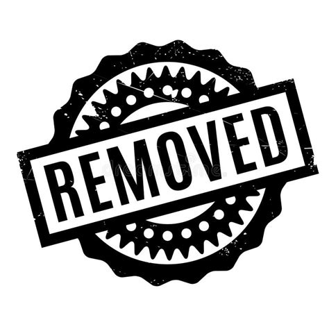 Removed Rubber Stamp Stock Illustration Illustration Of Removal 83567967