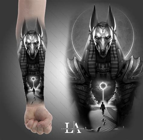 Anubis Tattoo Design Egyptian Tattoo Sleeve