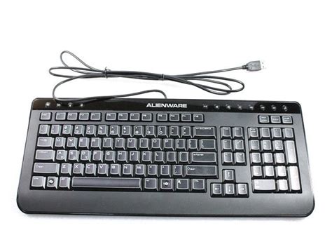 Dell Alienware Multimedia Slim Black Ergonomic Wired Usb Keyboard Sk