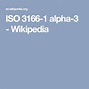 ISO 3166-1 alpha-3 - Wikipedia | Alpha 3, Alpha, Iso