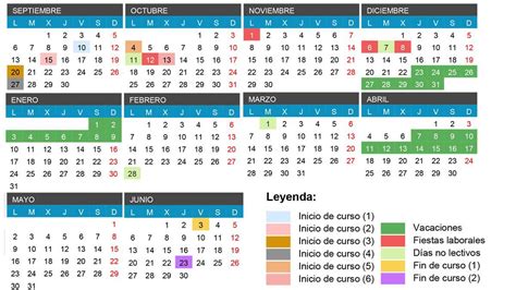 Calendario Escolar 2021 2022 En Castilla Y León Vacaciones Puentes