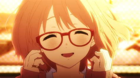 1920x1080 Kyoukai No Kanata Kuriyama Mirai Anime Girl With Glasses