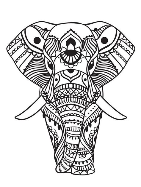 Elephant Coloring Pages For Adults Best Coloring Pages For Kids