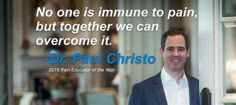 Dr Paul Christo Together We Can Overcome Chronic Pain