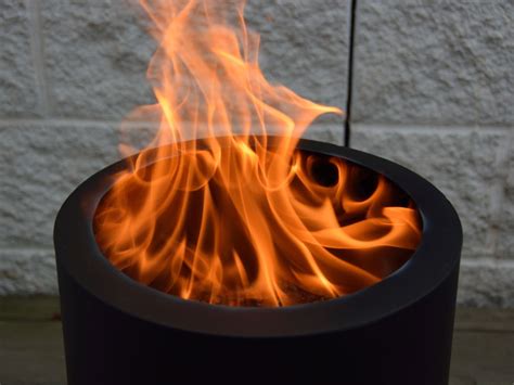 Smoke free and spark free, flame genie is a perfect addition to any patio, campsite or rv! The Flame Genie Pellet Fire Pit's Unique Burning Experience