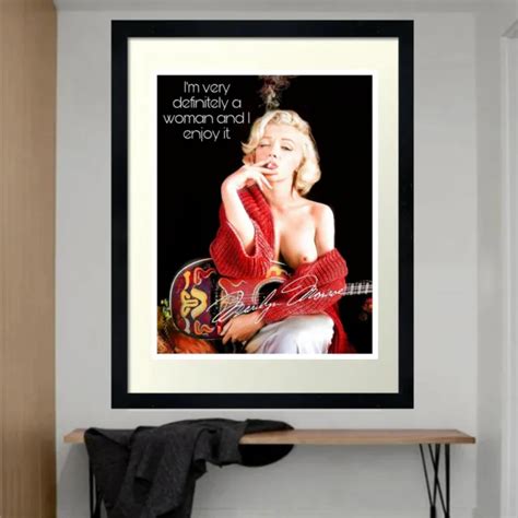 1950S PHOTO PRINT Blonde Playboy Nude Marilyn Monroe Artistic QUOTED