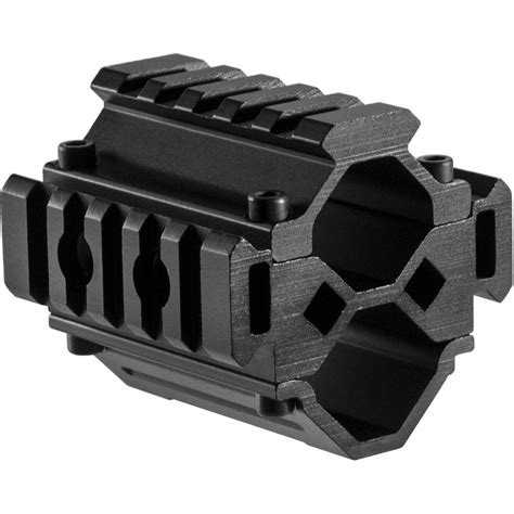 Tactical Tri Rail Picatinny Weaver Barrel Mount Fit For Rifle Scope