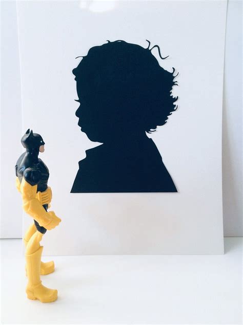 Custom Silhouette Paper Art Custom Silhouette Portrait Art | Etsy in ...