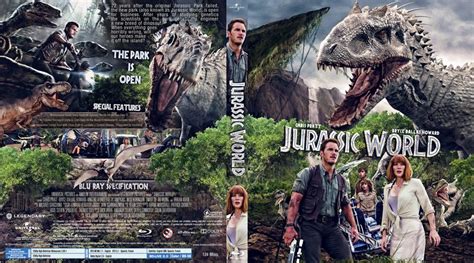 Jurassic World 2015 Blu Ray Custom Cover Jurassic World 2015 Falling Kingdoms Great Movies