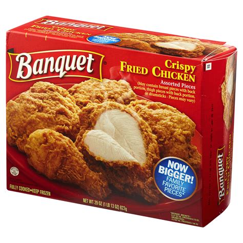 Banquet Crispy Fried Chicken Assorted Pieces 29 Oz Chicken And Turkey