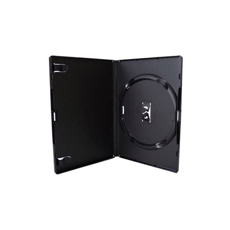 Caja Dvd Single 14mm Color Negro Para 1 Disco Dvd