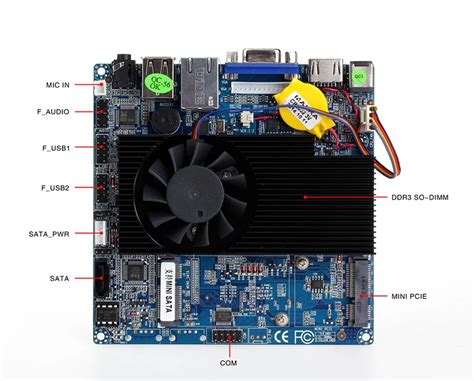 Fanlees Thin Client Nano Itx Motherboard With Intel 1037 Processor Mini