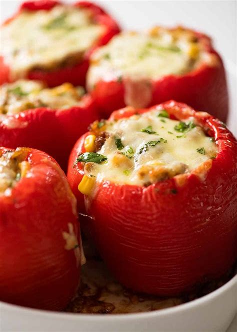 Mexican Stuffed Peppers Recipetin Eats