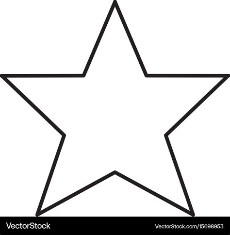 Star Shape Icon Royalty Free Vector Image Vectorstock
