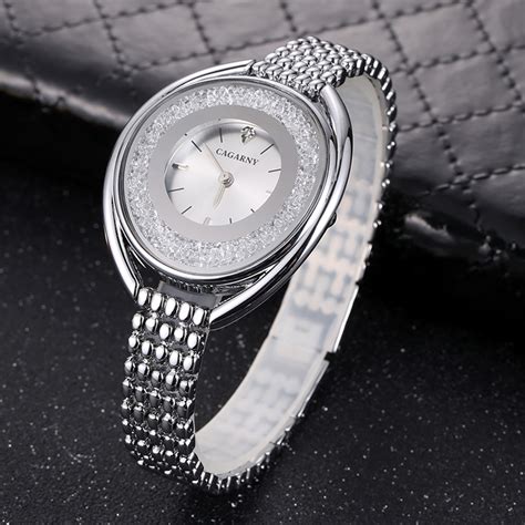 Cagarny 6876 Water Resistant Fashion Women Quartz Wrist Watch With