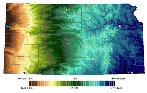 Topographic Map Of Kansas Draw A Topographic Map
