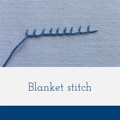 Blanket Stitch Tutorial For Freestyle Embroidery