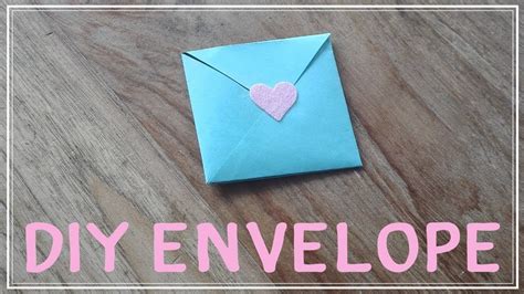 How To Diy Paper Envelope Without Glue Or Scissors Youtube