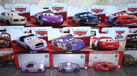 Mattel Disney Cars Case C Unboxing Crusty Lee Holley Doc Hudson Road Trip Mcqueen Mater