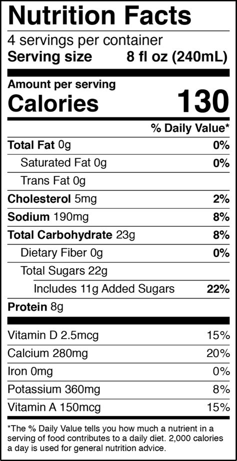 12 Oz Whole Milk Nutrition Facts Runners High Nutrition