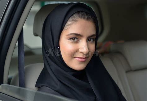 Emarati Arab Business Woman In The Car Stock Image Image Of Dressed Dress 67882419