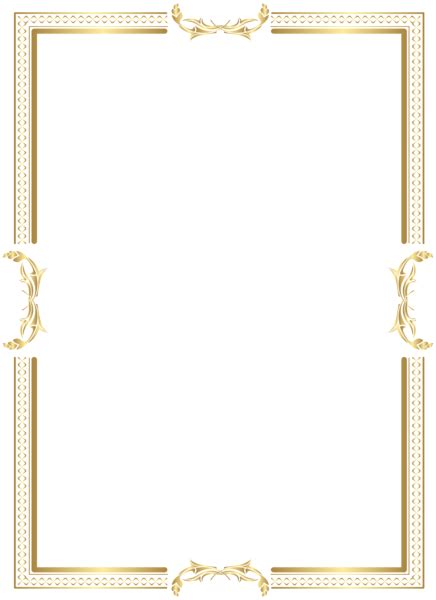 Find high quality fancy frame clipart, all png clipart images with transparent backgroud can be download for free! Gold Border Frame Transparent PNG Clip Art | Gallery ...