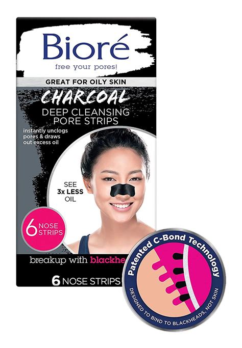 Biore Charcoal Deep Cleansing Pore Strips Ingredients Explained