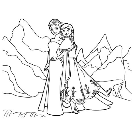 23 Kleurplaat Elsa En Anna Frozen