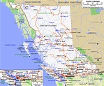 Map of roads of British Columbia. Maps of Canada provinces and ...