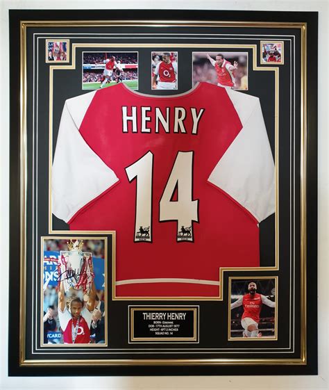 Thierry Henry Signed Photo With Arsenal Shirt Framed Experience Epic