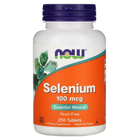 Selenium 100mcg 250 Tabs Now Foods — Best Price Nutrition