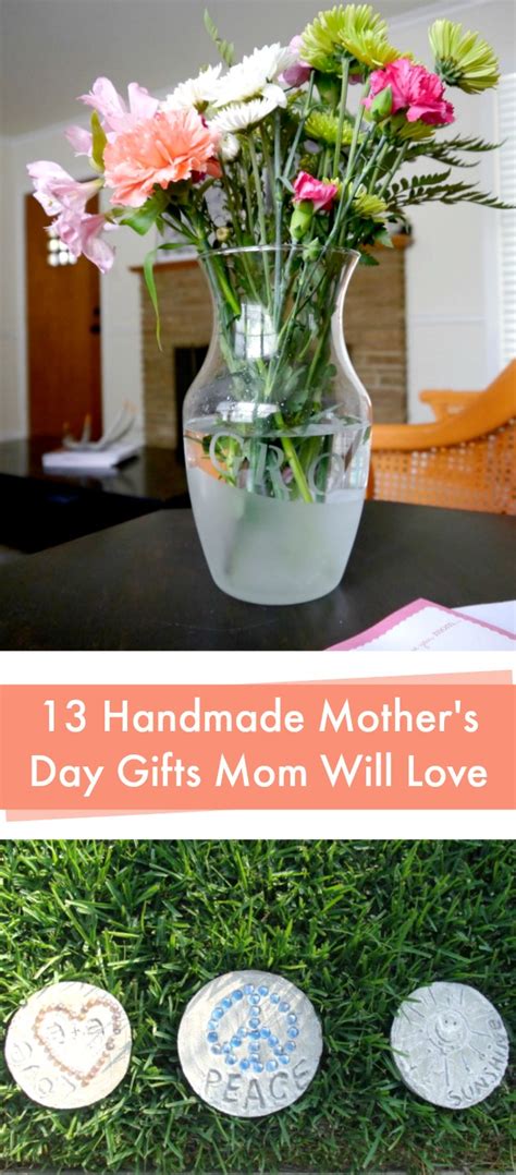This will remind mom of her adorable baby being thoughtful on mother's day. Handmade Mothers Day Gifts - C.R.A.F.T.