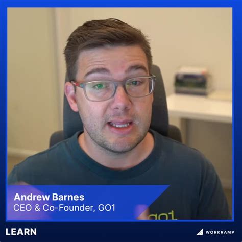 Workramp On Linkedin Andrew Barnes Ceo And Co Founder Of Go1 Shares His