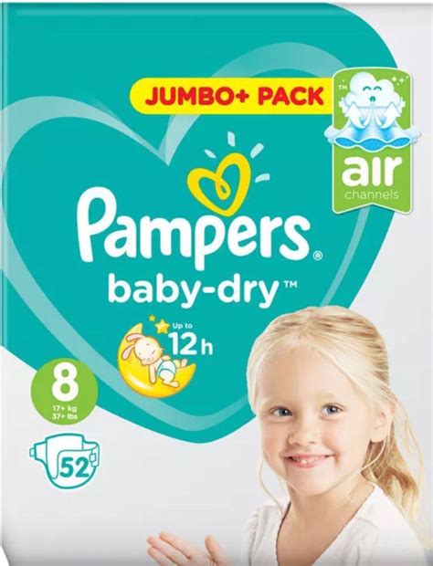 Pampers Size 8 Babies And Kids Bathing And Changing Diapers And Baby Wipes