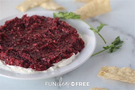 Cranberry Cream Cheese Dip Easy Recipe Fun Cheap Or Free