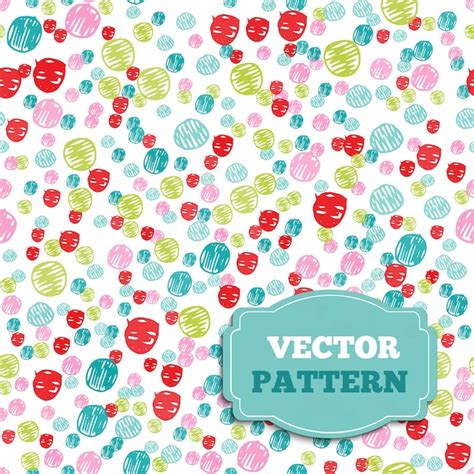 Multicolor Hand Drawn Circles Background Vector Free Download