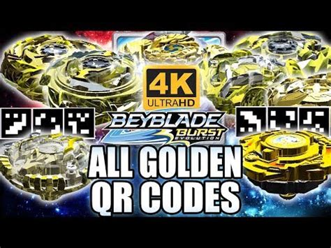 All golden beyblade qr codes! Golden Beyblade Barcodes - Takara Tomy Beyblade Burst B ...