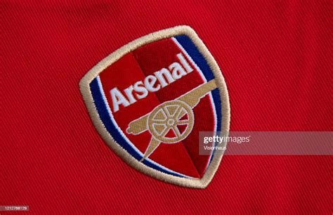 The Arsenal Fc Club Crest On Their Shirt On March 16 2020 In News