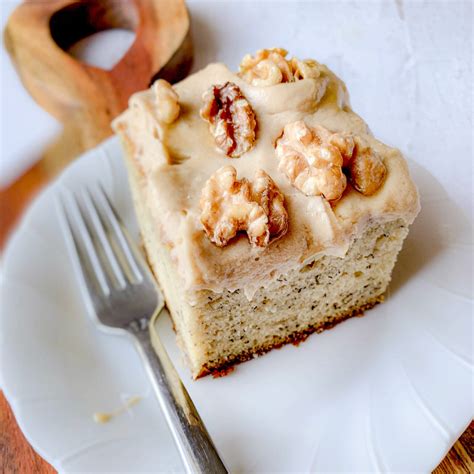 Gluten Free Banana Cake Recipe With Maple Walnut Frosting Not