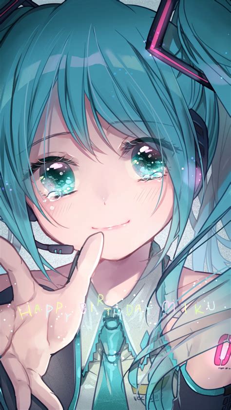 Download 1080x1920 Vocaloid Hatsune Miku Hand Cute Wallpapers For
