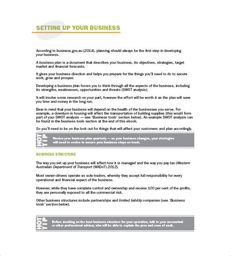 Trucking Plan Business Template 13 Word Excel Pdf Format Download