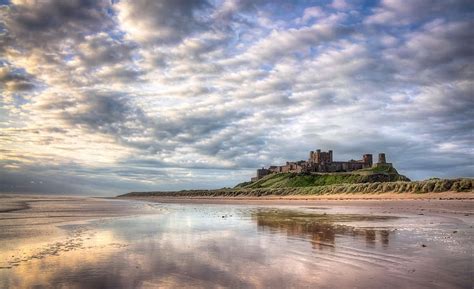 Hd Wallpaper Bamburgh Castle Seahouses Harbour Northumberland