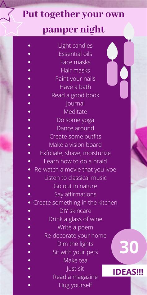 Put Together Your Own Pamper Night In 2020 Diy Spa Day Pampering