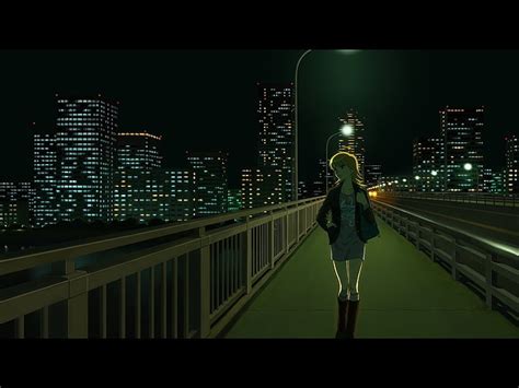 Sad Anime City Wallpaper