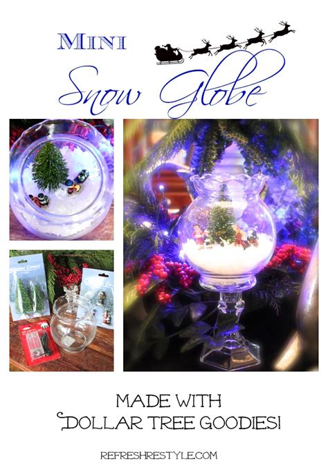 Mini Snow Globe Diy Christmas Globes Diy Snow Globe
