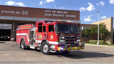 Dallas Fire Rescue Engine 38 And 785 Responding Youtube