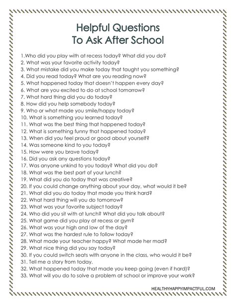 33 Impactful Questions To Ask Your Child After School